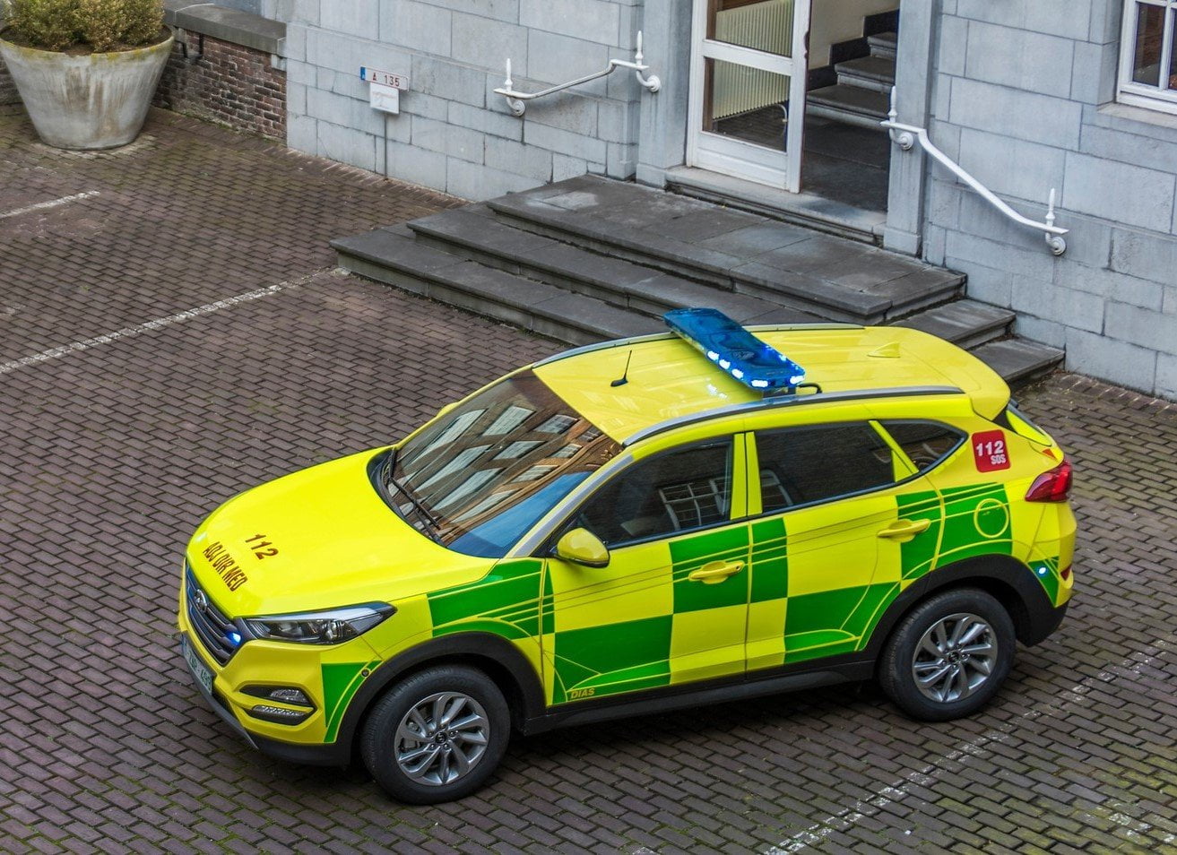 battenburg striping ambulance